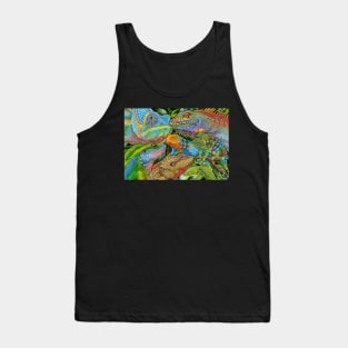 Reptile Collage Tank Top